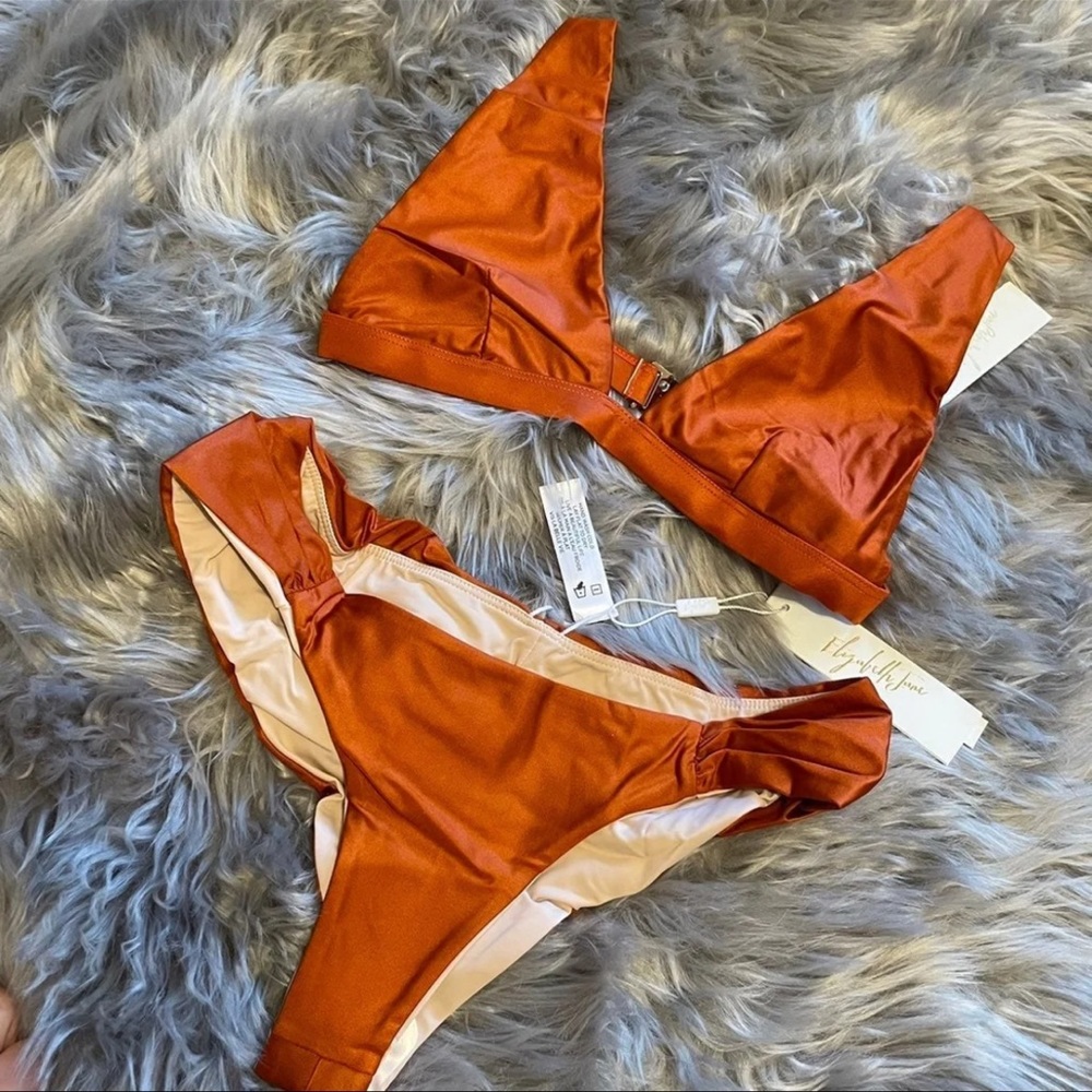 Burnt orange bikini set